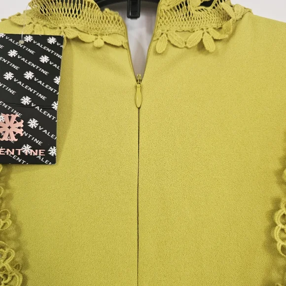 Valentine Crochet Ruffle and Bell Sleeve Jumpsuit Size Large Elegant Romantic - Picture 10 of 14